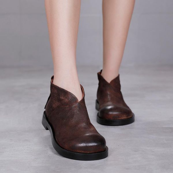 2020 autumn and winter new leather ankle boots female hand-rub color vintage cowhide soft locomotive dan xue, Black
2020 autumn and winter new leather ankle boots female hand-rub color vintage cowhide soft locomotive dan xue, Black