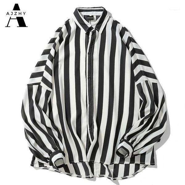 vertical striped shirts for women fashion long sleeve shirts men turn down collar japanese korean streetwear vintage shirt mens1, White;black
vertical striped shirts for women fashion long sleeve shirts men turn down collar japanese korean streetwear vintage shirt mens1, White;black