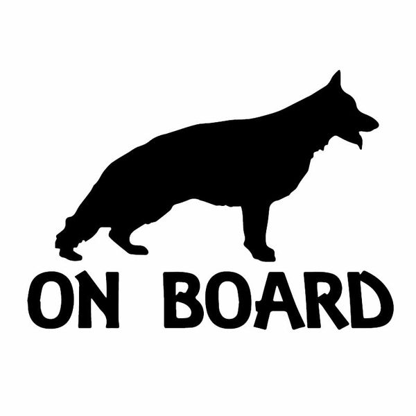 14.4x10.2cm on board german shepherd dog car sticker vinyl decal funny animal black/silver c24-1340
14.4x10.2cm on board german shepherd dog car sticker vinyl decal funny animal black/silver c24-1340