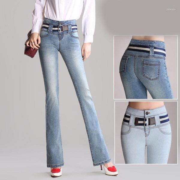 women's jeans high waist woman flare pants women denim trousers blue straight female slim mom1
women's jeans high waist woman flare pants women denim trousers blue straight female slim mom1