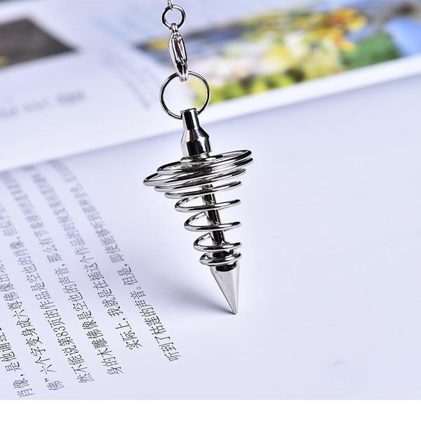 1pc antique copper gold and silver color wind chime pendulum metal spiral cone pyramid pendulum home decoration aura jllwju, Black
1pc antique copper gold and silver color wind chime pendulum metal spiral cone pyramid pendulum home decoration aura jllwju, Black