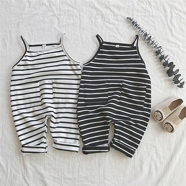 2019 baby boys fashion summer romper black white striped rompers toddler boys girls loose style lovely clothing kids rompers y200704, Blue
2019 baby boys fashion summer romper black white striped rompers toddler boys girls loose style lovely clothing kids rompers y200704, Blue