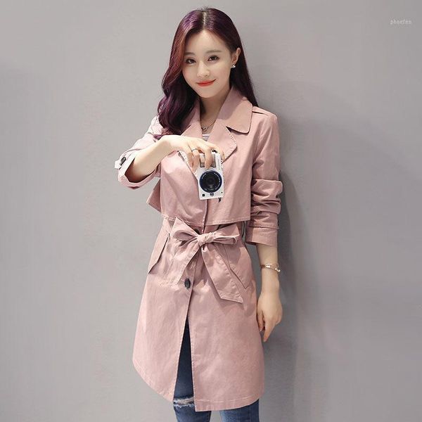 windbreaker women's mid-length korean spring and autumn 2020 new korean style jacket female sashes classic coat outerwear r461, Tan;black
windbreaker women's mid-length korean spring and autumn 2020 new korean style jacket female sashes classic coat outerwear r461, Tan;black