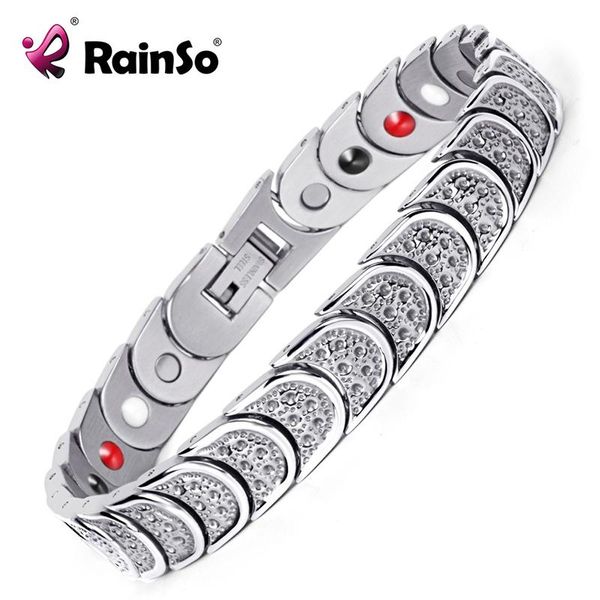 Rainso Plated Stainless Steel 4 Elements Therapy High Strength Power Magnetic Bracelets for Men OSB-768SFIR, Black
Rainso Plated Stainless Steel 4 Elements Therapy High Strength Power Magnetic Bracelets for Men OSB-768SFIR, Black