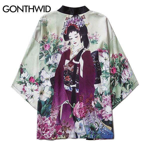 harajuku girl flowers floral print japanese kimono cardigan shirts men casual open front jackets streetwear coats kg-189, Black;brown
harajuku girl flowers floral print japanese kimono cardigan shirts men casual open front jackets streetwear coats kg-189, Black;brown