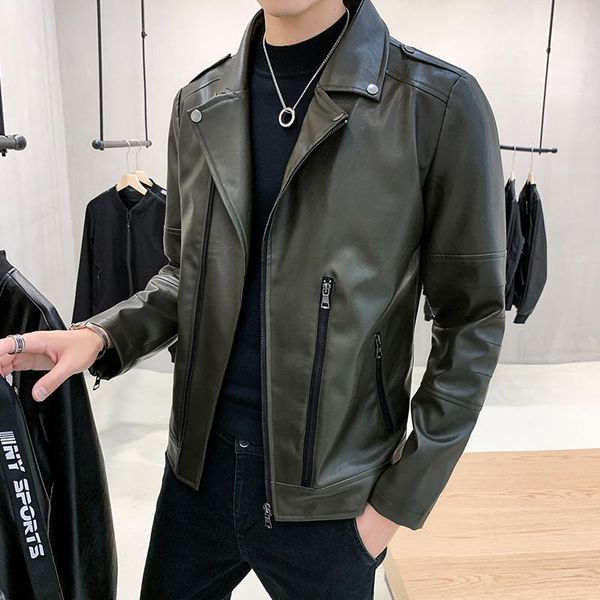 2020 men's leather jackets men lapel collar coats male motorcycle leather slim jacket short belt jacket casual clothing, Black
2020 men's leather jackets men lapel collar coats male motorcycle leather slim jacket short belt jacket casual clothing, Black