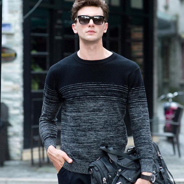 men's sweaters autumn and winter pure wool sweater men casual round neck long sleeve pullovers cable knitted thick, White;black
men's sweaters autumn and winter pure wool sweater men casual round neck long sleeve pullovers cable knitted thick, White;black