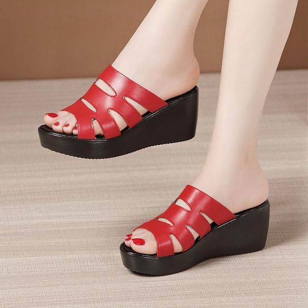 wedges heel sandals women's summer platform fashion hollow open toe middle heel green sandals, Black
wedges heel sandals women's summer platform fashion hollow open toe middle heel green sandals, Black