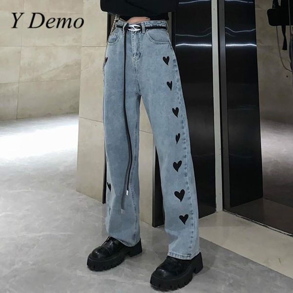 y demo streetwear grunge jeans высокая талия свободные широкие штаны для ног женская осень мода, Blue
y demo streetwear grunge jeans высокая талия свободные широкие штаны для ног женская осень мода, Blue