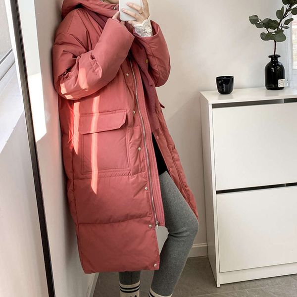 tie with scarf 2020 winter korean hooded white duck down parkas jacket thickened long loose coat for women new, Black
tie with scarf 2020 winter korean hooded white duck down parkas jacket thickened long loose coat for women new, Black