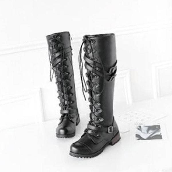 2020 woman steampunk gothic vintage style boots fashion shoes retro punk buckle combat boots locomotive shoes women, Black
2020 woman steampunk gothic vintage style boots fashion shoes retro punk buckle combat boots locomotive shoes women, Black