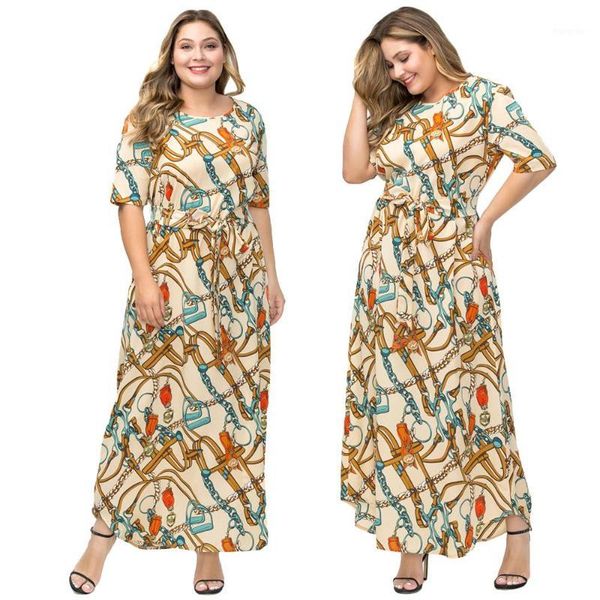 plus size chain printed maxi long dress ethnic style women boho kaftan arab robe abaya short sleeve summer dress o-neck sash new1, Red
plus size chain printed maxi long dress ethnic style women boho kaftan arab robe abaya short sleeve summer dress o-neck sash new1, Red