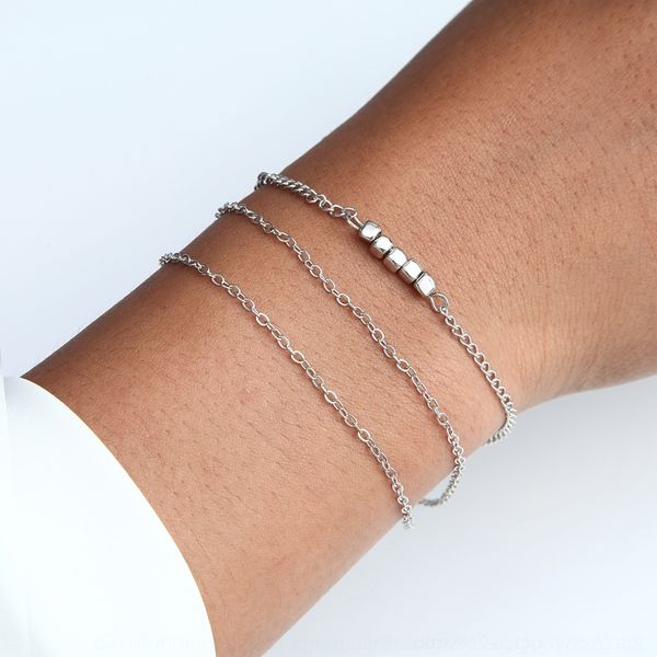 w2673 and accessoriessimple personalitysquare beaded accessories fashionable temperamentversatile alloy multi-layer and fashionable accessor, Golden;silver
w2673 and accessoriessimple personalitysquare beaded accessories fashionable temperamentversatile alloy multi-layer and fashionable accessor, Golden;silver