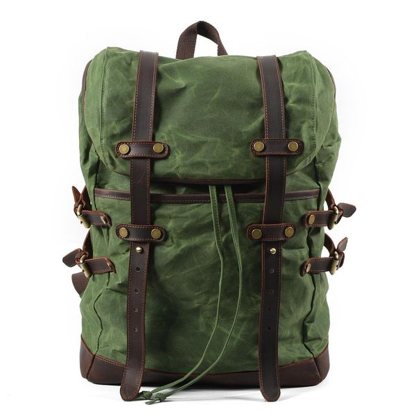 genuine leather canvas bags korean style mens womens oil wax outdoor fashion casual large travel
genuine leather canvas bags korean style mens womens oil wax outdoor fashion casual large travel