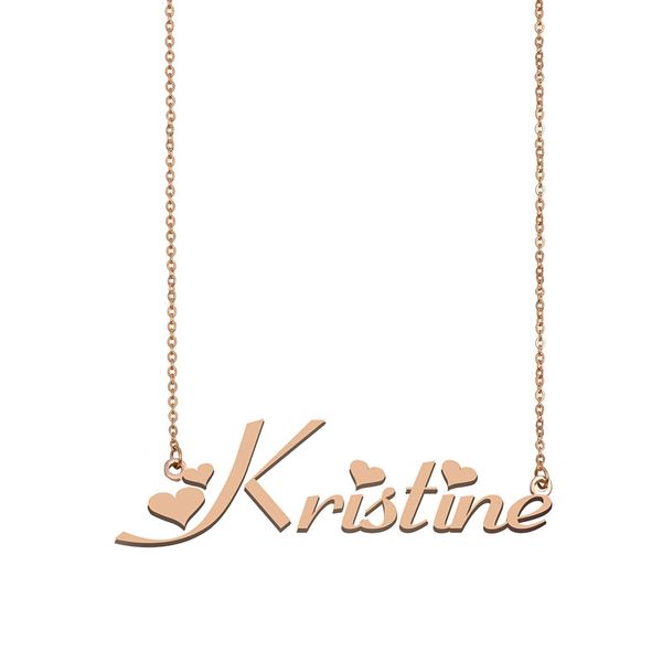 kristine name necklace custom nameplate pendant for women girls birthday gift kids friends jewelry 18k gold plated stainless steel, Silver
kristine name necklace custom nameplate pendant for women girls birthday gift kids friends jewelry 18k gold plated stainless steel, Silver