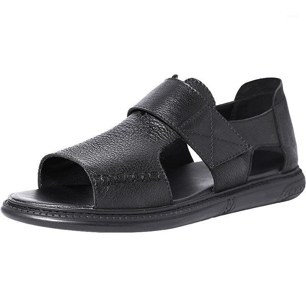 sandals mens rome summer men fashion non-slip beach shoes genuine leather cowhide outdoor anti-skid spring1, Black
sandals mens rome summer men fashion non-slip beach shoes genuine leather cowhide outdoor anti-skid spring1, Black