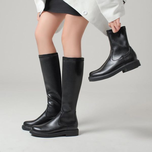 boots yqbtdl winter long knee high low chunky heel stretch pu leather slim black knight riding female shoes
boots yqbtdl winter long knee high low chunky heel stretch pu leather slim black knight riding female shoes