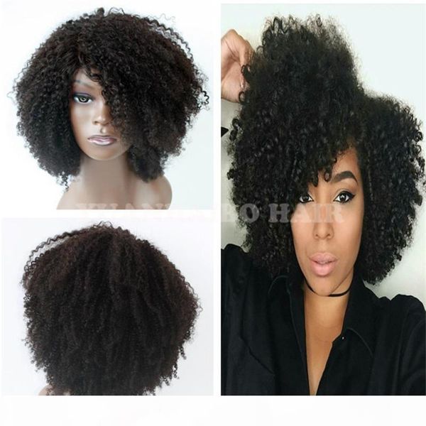 1b virgin indian short hair kinky curl lace front wig for black women ing, Black;brown
1b virgin indian short hair kinky curl lace front wig for black women ing, Black;brown