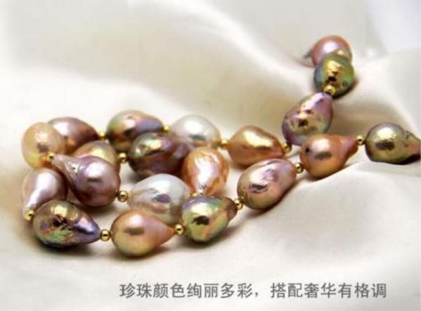 18"18-25mm south sea genuine purple pink pearl necklace 3598, Silver
18"18-25mm south sea genuine purple pink pearl necklace 3598, Silver