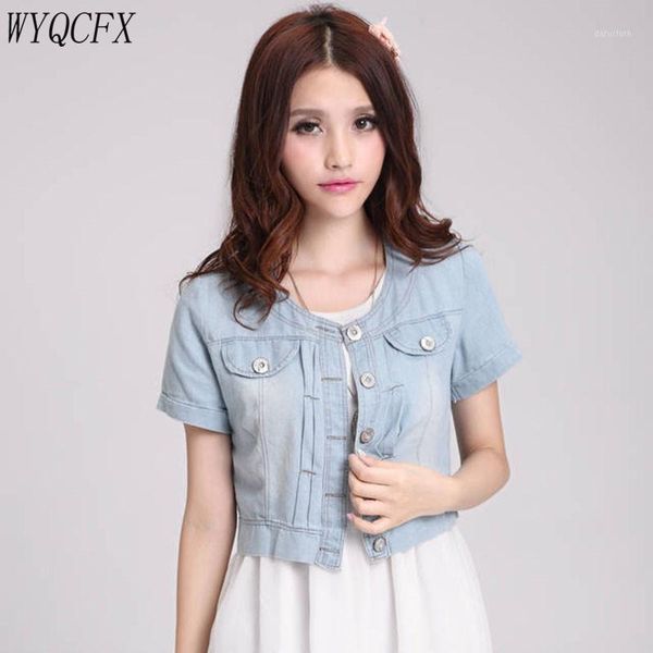 summer small denim jackets women short sleeve jeans coat 2020 famale fashion slim thin casual clothing solid plus size 3xl 1, Black;brown
summer small denim jackets women short sleeve jeans coat 2020 famale fashion slim thin casual clothing solid plus size 3xl 1, Black;brown
