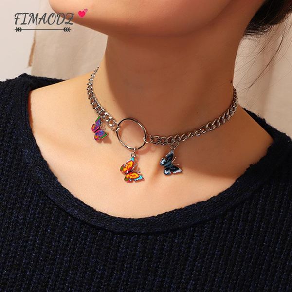 fimaodz charm butterfly clavicle chain necklace bohemian punk animal creative fashion choker 2020 for women valentine's day gift, Golden;silver
fimaodz charm butterfly clavicle chain necklace bohemian punk animal creative fashion choker 2020 for women valentine's day gift, Golden;silver