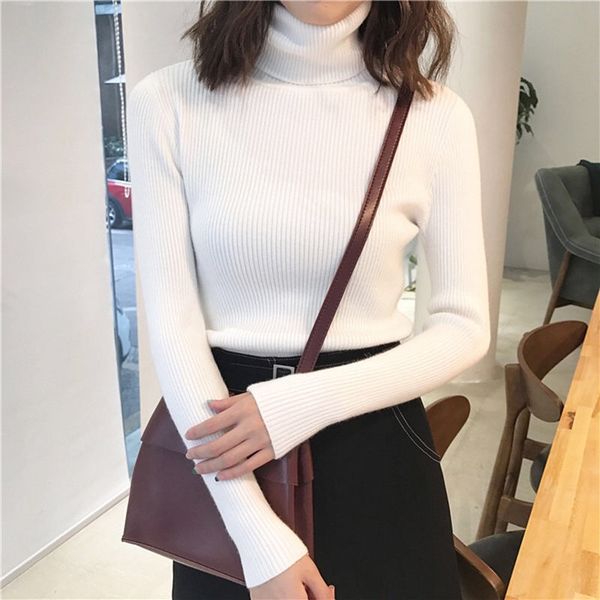 turtleneck cashmere женщины свитера и пуловеры осенняя зима с длинным рукавом fit slim tell femme hiver повседневный вязаный свитер, White;black
turtleneck cashmere женщины свитера и пуловеры осенняя зима с длинным рукавом fit slim tell femme hiver повседневный вязаный свитер, White;black