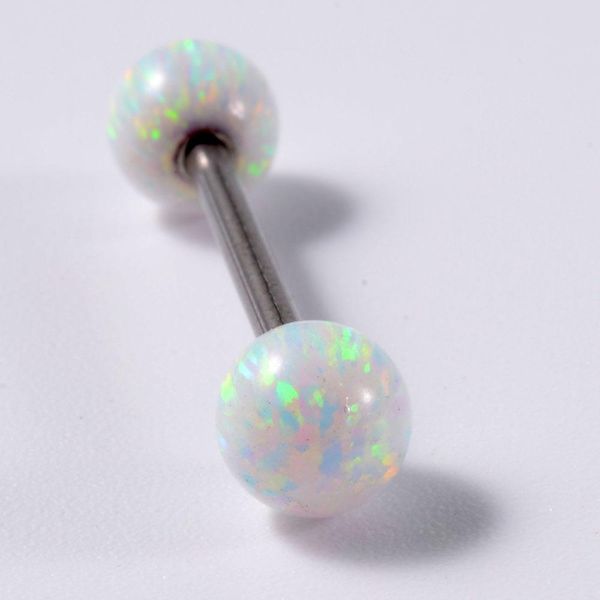 1pc surgical steel opal tongue barbell piercing opal nipple ring screw in barbell piercings tongue piercings women jewelry q sqcnxh, Silver
1pc surgical steel opal tongue barbell piercing opal nipple ring screw in barbell piercings tongue piercings women jewelry q sqcnxh, Silver