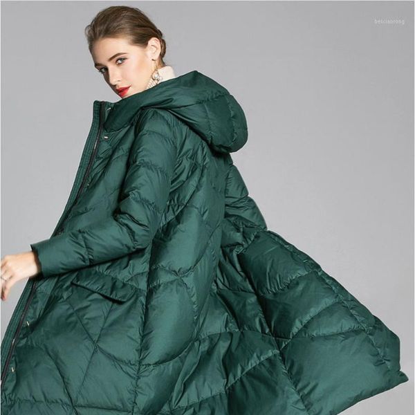 2020 autumn and winter new women's down jacket in the long section over the knee hooded women's white duck down thick jacke1, Black
2020 autumn and winter new women's down jacket in the long section over the knee hooded women's white duck down thick jacke1, Black