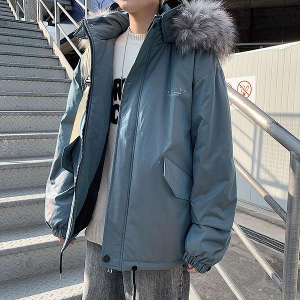 men's down & parkas fur collar hooded coats men jackets winter thicken warmth windproof cargo casual loose big pocket jacket street fa, Black
men's down & parkas fur collar hooded coats men jackets winter thicken warmth windproof cargo casual loose big pocket jacket street fa, Black