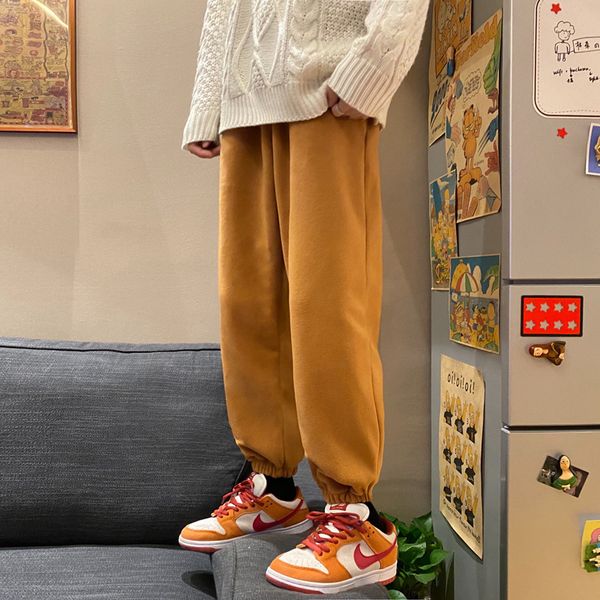yemi fashion | pants men's autumn and winter wear middle waist solid color student yuan sufeng loose casual pants, Black
yemi fashion | pants men's autumn and winter wear middle waist solid color student yuan sufeng loose casual pants, Black