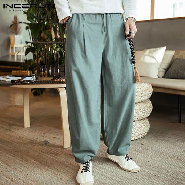 incerun mens wide leg pants vintage drawstring solid cotton pockets baggy 2019 joggers harem pants streetwear trousers men s-5xl, Black
incerun mens wide leg pants vintage drawstring solid cotton pockets baggy 2019 joggers harem pants streetwear trousers men s-5xl, Black