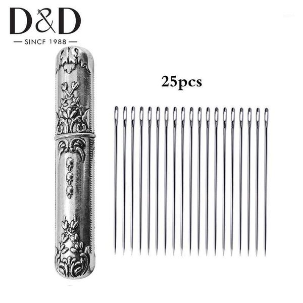 25pcs hand sewing needles stainless steel needles embroidery & vintage needle case for needlework diy sewing supplies1, Black
25pcs hand sewing needles stainless steel needles embroidery & vintage needle case for needlework diy sewing supplies1, Black