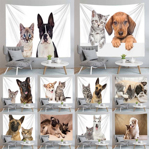 lovely doggie and cat tapestry wall hanging tapestries pug husky printed blanket table cloth dog carpet
lovely doggie and cat tapestry wall hanging tapestries pug husky printed blanket table cloth dog carpet