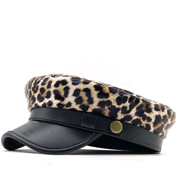 new autumn winter pu beret hats for women french berets female leopard print berets black berets with adjustable rope 201026, Blue;gray
new autumn winter pu beret hats for women french berets female leopard print berets black berets with adjustable rope 201026, Blue;gray