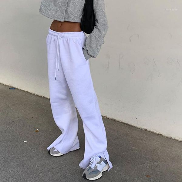 2020 white solid casual women wide leg pants high waisted drawstring sweatpants baggy streetwear hip hop trousers as417431, Black;white
2020 white solid casual women wide leg pants high waisted drawstring sweatpants baggy streetwear hip hop trousers as417431, Black;white