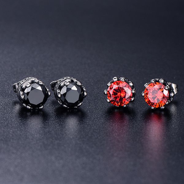 hip hop earrings for men 10mm stainless steel gold plated black red round cz diamond stud earrings for men women nice gift, Golden;silver
hip hop earrings for men 10mm stainless steel gold plated black red round cz diamond stud earrings for men women nice gift, Golden;silver
