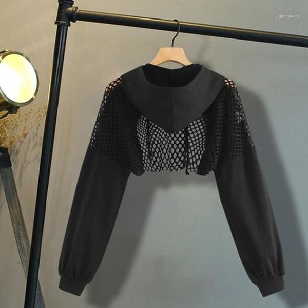 women's hoodies & sweatshirts black for women 2021 summer hollow out crop mesh patchwork short sweatshirt long sleeve hoodie and pullo
women's hoodies & sweatshirts black for women 2021 summer hollow out crop mesh patchwork short sweatshirt long sleeve hoodie and pullo