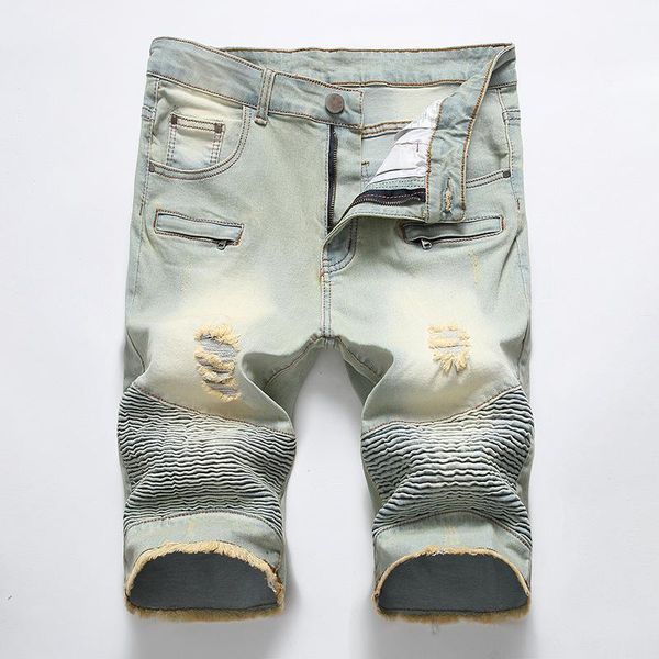men's jeans mens taped biker jean shorts summer brand stretch short men elastic straight zipper demin 28-421, Blue
men's jeans mens taped biker jean shorts summer brand stretch short men elastic straight zipper demin 28-421, Blue