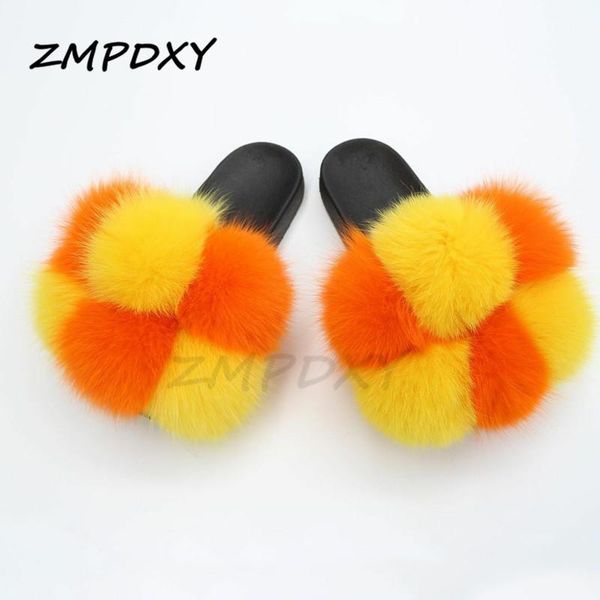 slippers pom plush furry slides women fur real hair sandals female flat fluffy cute rainbow flip flops, Black
slippers pom plush furry slides women fur real hair sandals female flat fluffy cute rainbow flip flops, Black
