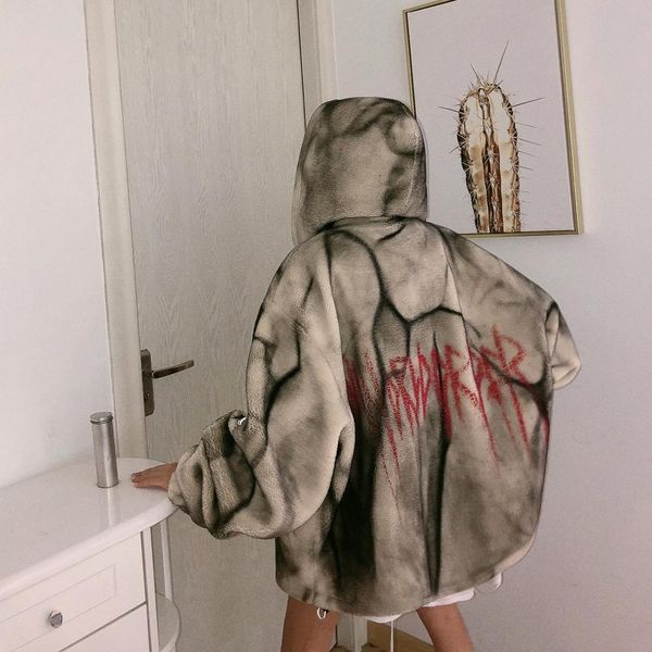 jasmine women's vintage tie dye jacket fleece hood thickened lazy loose dark funeral fashion brand coat woman coats 201112, Black;brown
jasmine women's vintage tie dye jacket fleece hood thickened lazy loose dark funeral fashion brand coat woman coats 201112, Black;brown