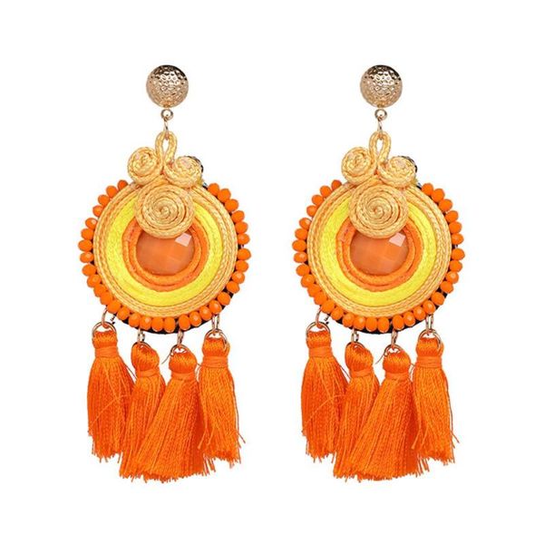 fashion leather earrings women long tassel round earrings retro handmade jewelry party big dangle national wind gift, Silver
fashion leather earrings women long tassel round earrings retro handmade jewelry party big dangle national wind gift, Silver