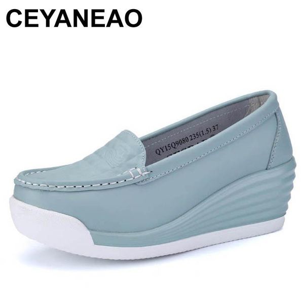 ceyaneao genuine leather platform wedges shoes ladies shallowmouth slip-on highheels wedgeshoes fashion cow leather mother shoes, Black
ceyaneao genuine leather platform wedges shoes ladies shallowmouth slip-on highheels wedgeshoes fashion cow leather mother shoes, Black