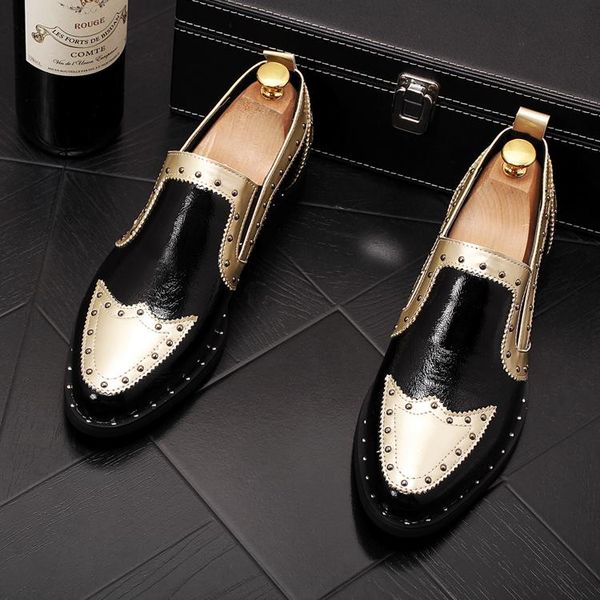 2020 new pointed rivet patchwork wedding shoes for male flat shoes oxfords man party dress homecoming formal prom business, Black
2020 new pointed rivet patchwork wedding shoes for male flat shoes oxfords man party dress homecoming formal prom business, Black
