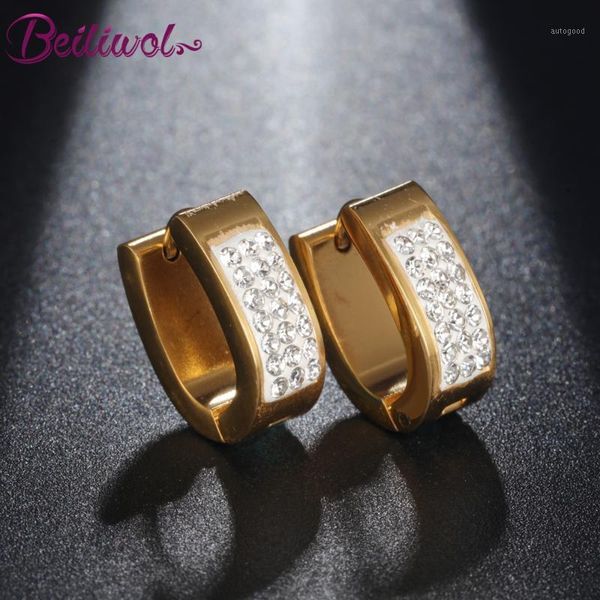 charm beiliwol classic hoop earrings for women fashion 316l stainless steel gold-color cubic zirconia brinco bijoux wholesale 20211, Golden
charm beiliwol classic hoop earrings for women fashion 316l stainless steel gold-color cubic zirconia brinco bijoux wholesale 20211, Golden