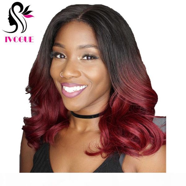 ivogue virgin indian gluless ombre human hair lace wigs burgundy full lace wigs loose wave ombre lace front wig for black women, Black;brown 
ivogue virgin indian gluless ombre human hair lace wigs burgundy full lace wigs loose wave ombre lace front wig for black women, Black;brown