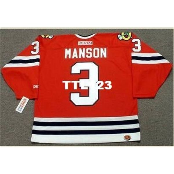421s #3 dave manson chicago blackhawks 1988 ccm retro hockey jersey or custom any name or number retro jersey, Black
421s #3 dave manson chicago blackhawks 1988 ccm retro hockey jersey or custom any name or number retro jersey, Black