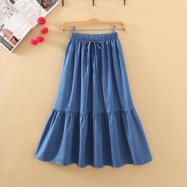 summer 2020 casual retro blue jean skirts slim high waist belted loose hem girlish ruffles denim skirts patchwork large size 7xl, Black
summer 2020 casual retro blue jean skirts slim high waist belted loose hem girlish ruffles denim skirts patchwork large size 7xl, Black