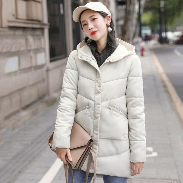 women's down & parkas 2021 casual women winter jacket hooded cotton padded outwear female parka long 3 colors black beige pink womens c
women's down & parkas 2021 casual women winter jacket hooded cotton padded outwear female parka long 3 colors black beige pink womens c