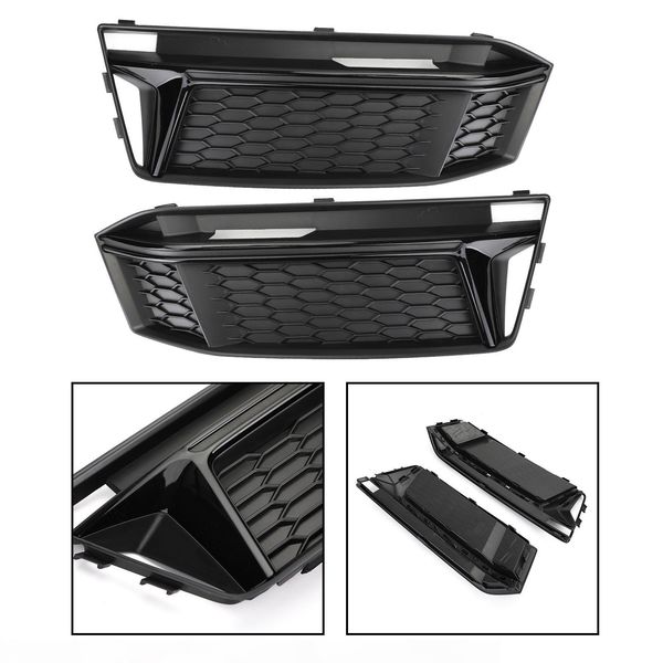 areyourshop car pair fog light cover hole grille grill bezel fit for audi s4 s-line b9 2016-2018 car auto accessories parts
areyourshop car pair fog light cover hole grille grill bezel fit for audi s4 s-line b9 2016-2018 car auto accessories parts