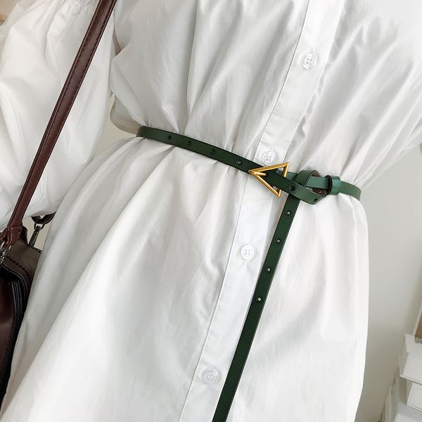 suit triangle thin women leather versatile knot decorative belt fashion green dress waist, Black;brown
suit triangle thin women leather versatile knot decorative belt fashion green dress waist, Black;brown